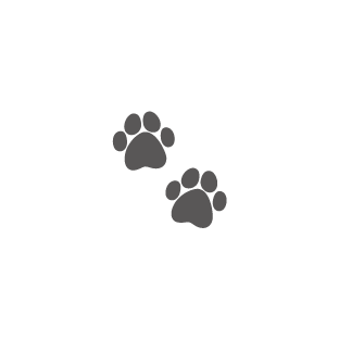 動物による財産被害を示す足跡アイコン